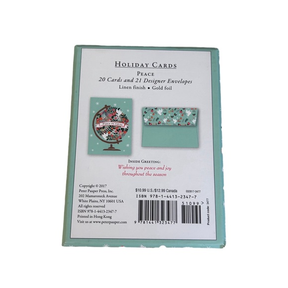 Open Box 19 Christmas Cards Peace - Picture 2 of 2